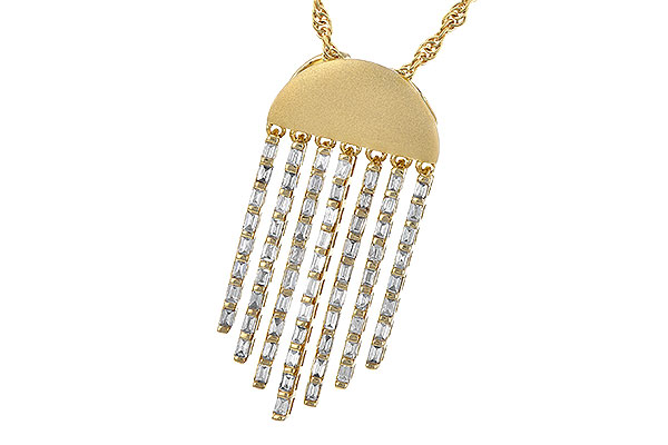 14K Yellow Gold Diamond Necklace