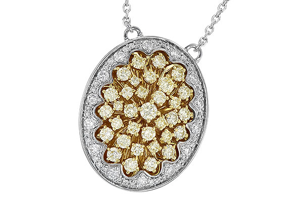 14K Two-Tone Diamond Necklace