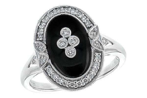 14K White Gold Diamond Ring