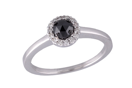 14K White Gold Diamond Ring