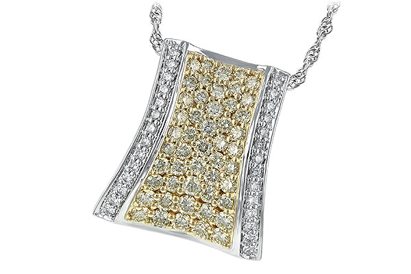 14K Two-Tone Diamond Necklace