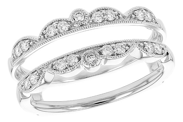 14K White Gold Diamond Ring Enhancer