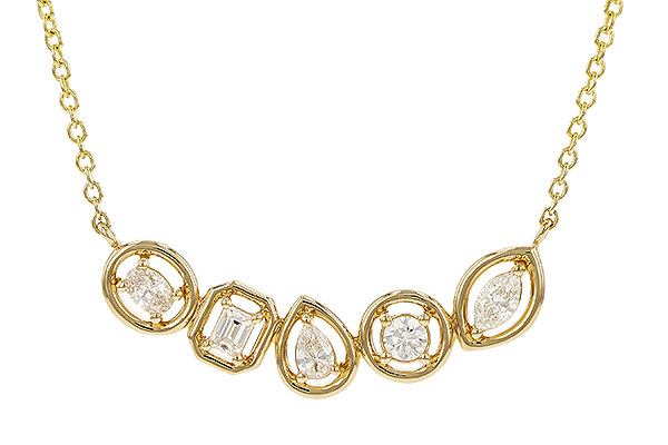 14K Yellow Gold Diamond Necklace