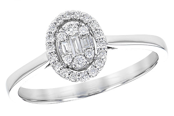 14K White Gold Diamond Ring