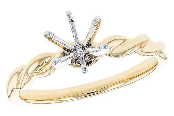 14K Yellow Gold Semi-Mount Ring