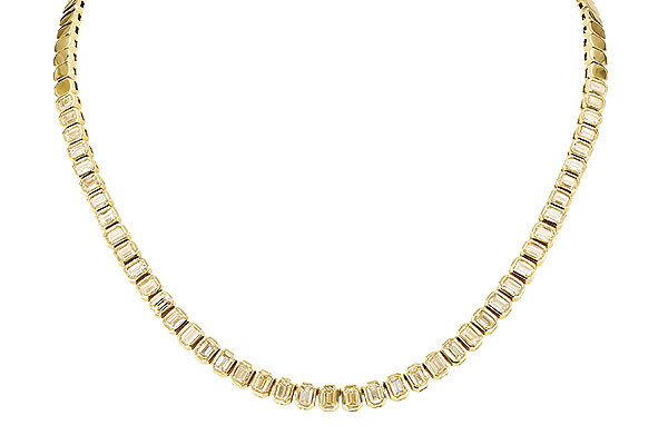 14K Yellow Gold Diamond Necklace