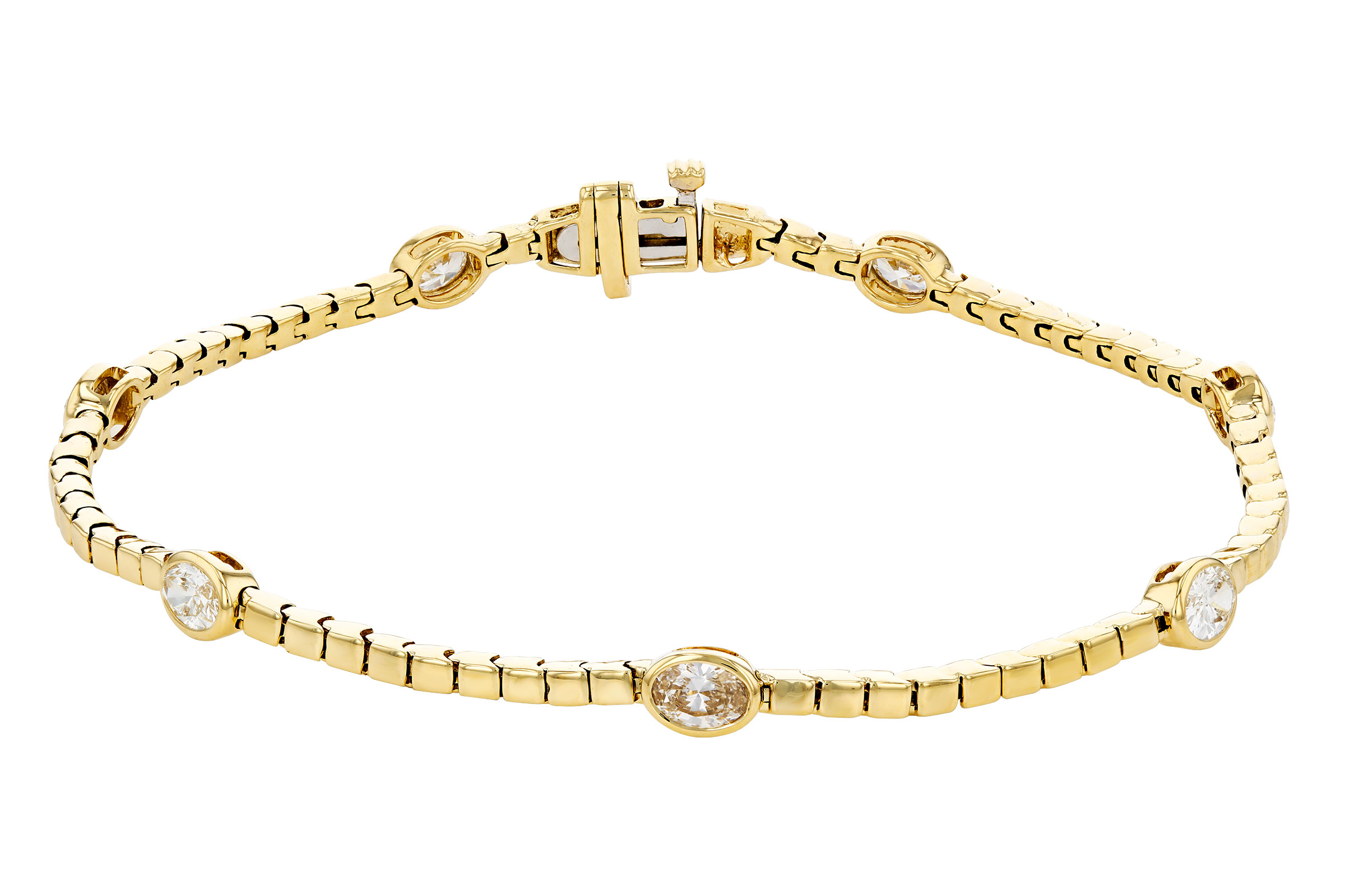 14K Yellow Gold Diamond Bracelet