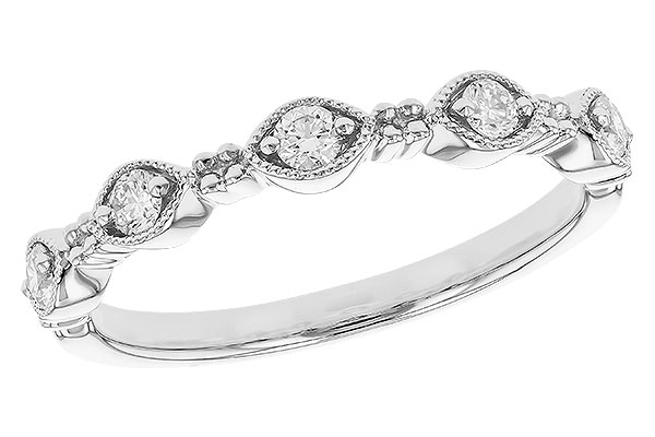 14K White Gold Diamond Anniversary Band