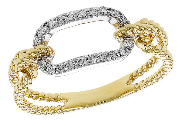 14K Two-Tone Diamond Ring