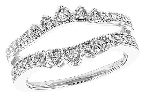 14K White Gold Diamond Ring Enhancer