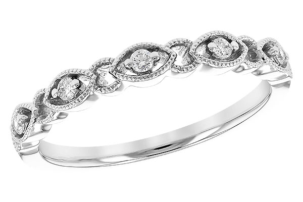 14K White Gold Diamond Anniversary Band