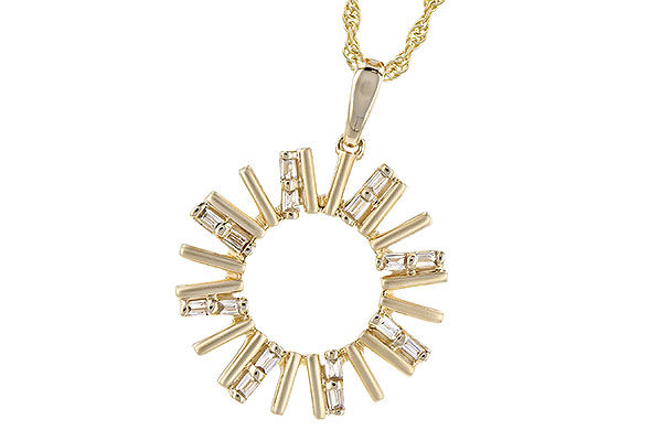 14K Yellow Gold Diamond Necklace