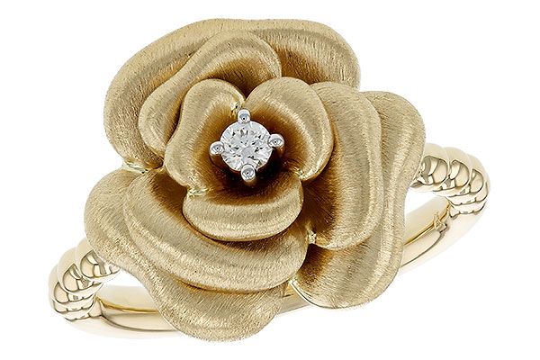 14K Yellow Gold Diamond Ring
