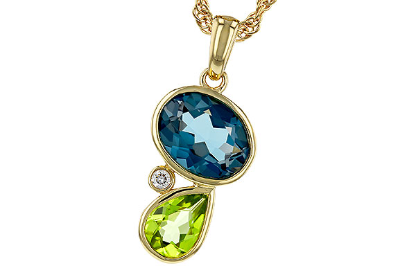 14K Yellow Gold Peridot Necklace