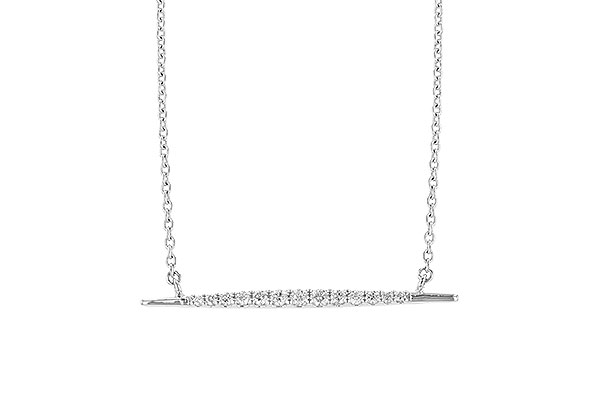 14K White Gold Diamond Necklace