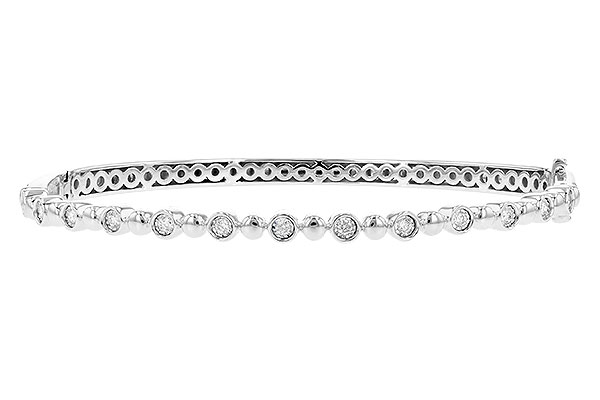14K White Gold Diamond Bracelet