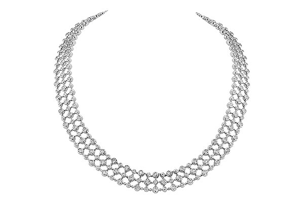 14K White Gold Diamond Necklace