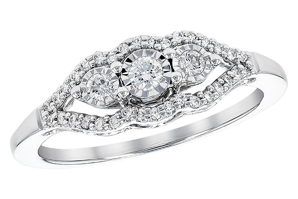 14K White Gold Diamond Anniversary Band