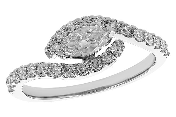 14K White Gold Diamond Ring