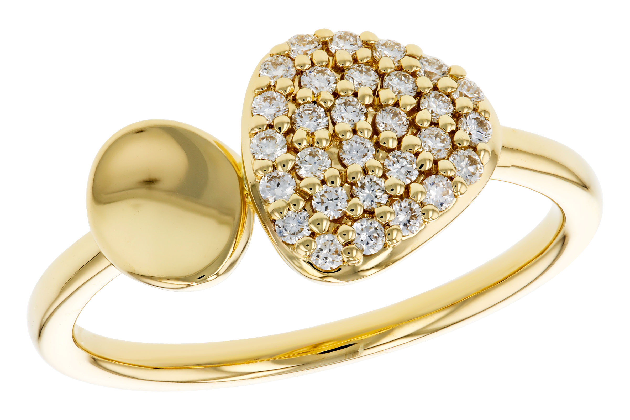 14K Yellow Gold Diamond Ring