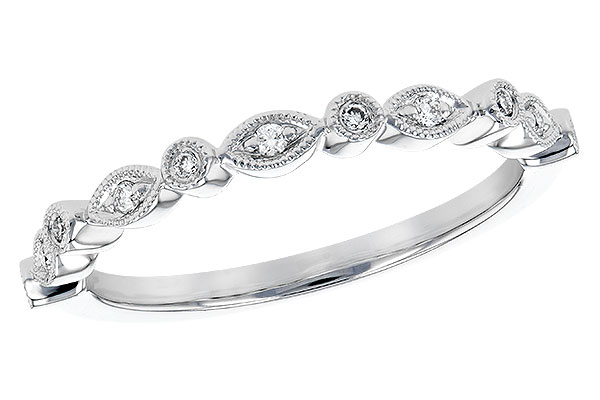 14K White Gold Diamond Anniversary Band