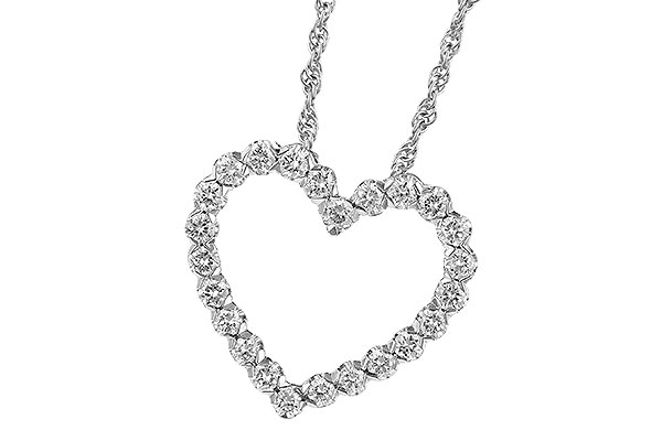 14K White Gold Diamond Necklace