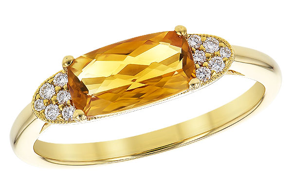 14K Yellow Gold Citrine Ring