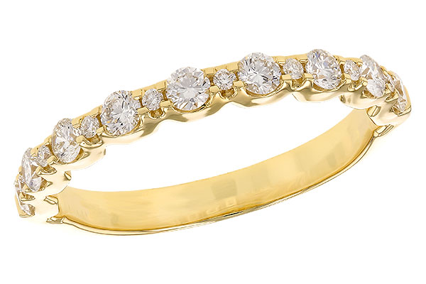 14K Yellow Gold Diamond Anniversary Band