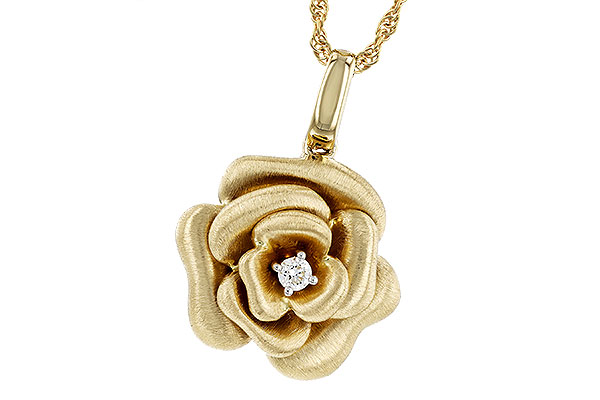 14K Yellow Gold Diamond Necklace