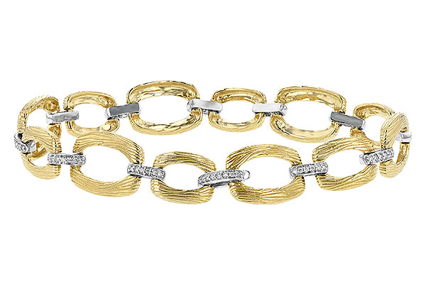 14K Two-Tone Diamond Bracelet