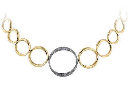 14K Yellow Gold Diamond Necklace