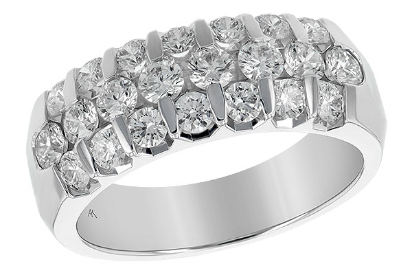14K White Gold Diamond Anniversary Band