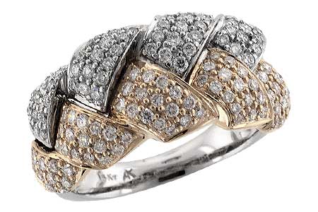 14K Two-Tone Diamond Anniversary Band
