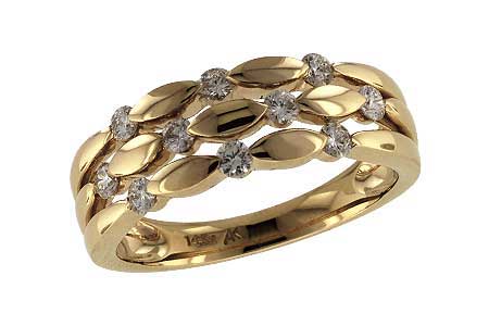 14K Yellow Gold Diamond Anniversary Band