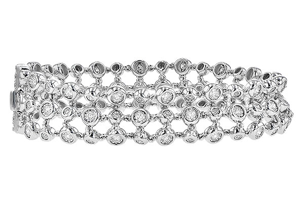 14K White Gold Diamond Bracelet