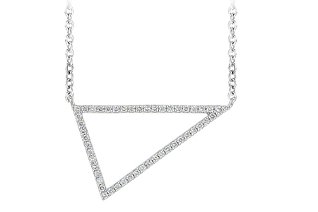 14K White Gold Diamond Necklace