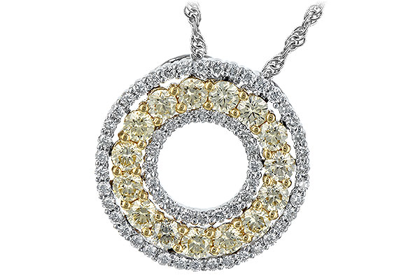 14K Two-Tone Diamond Necklace