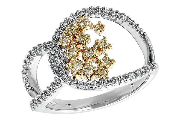 14K Two-Tone Diamond Ring