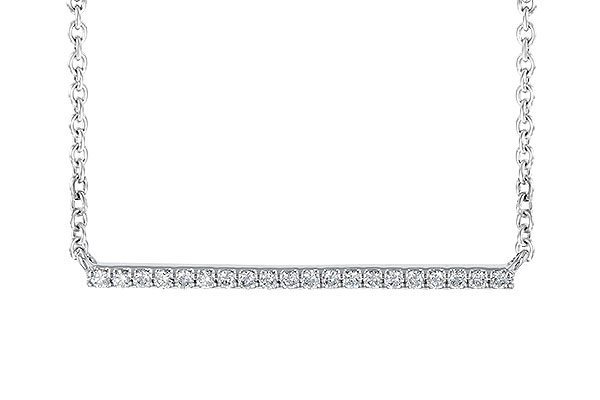 14K White Gold Diamond Necklace