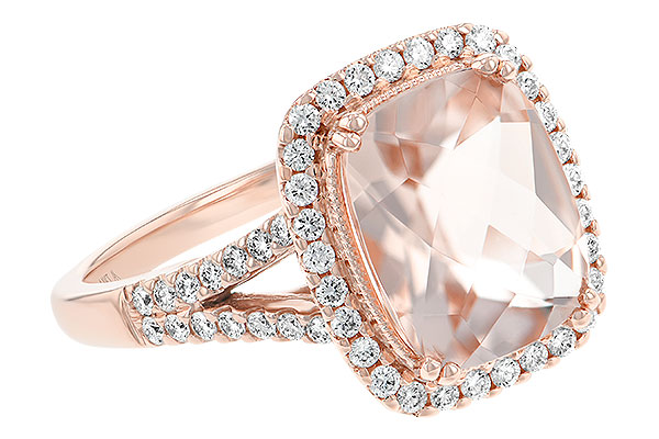 14K Rose Gold Morganite Ring