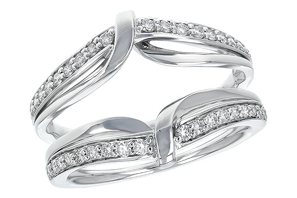 14K White Gold Diamond Ring Enhancer