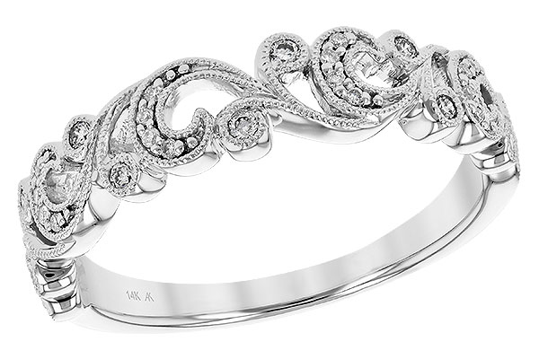 14K White Gold Diamond Anniversary Band