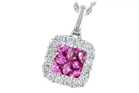 14K White Gold Sapphire Necklace