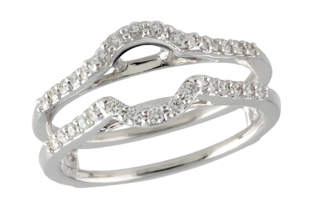 14K White Gold Diamond Ring Enhancer