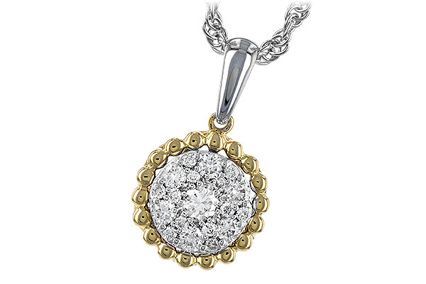 14K Two-Tone Diamond Necklace