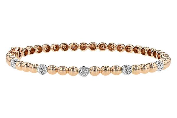 14K Rose Gold Diamond Bracelet