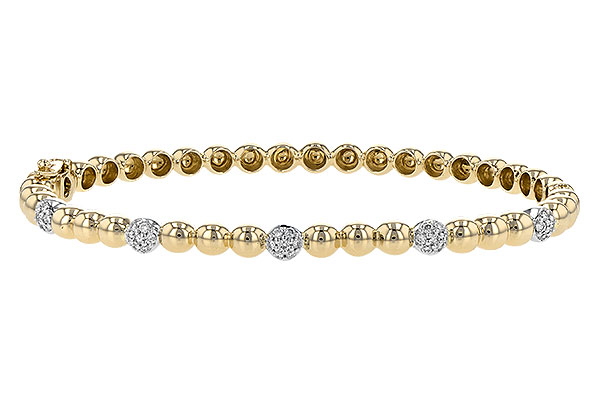 14K Yellow Gold Diamond Bracelet