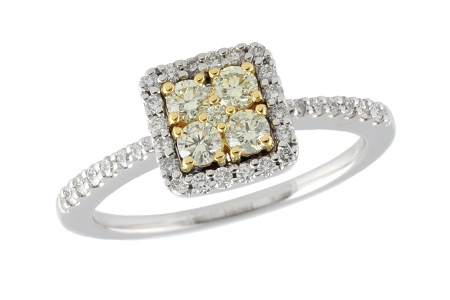 14K Two-Tone Diamond Ring