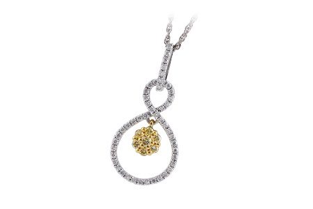 14K Two-Tone Diamond Necklace