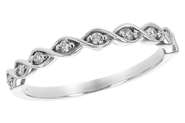 14K White Gold Diamond Anniversary Band